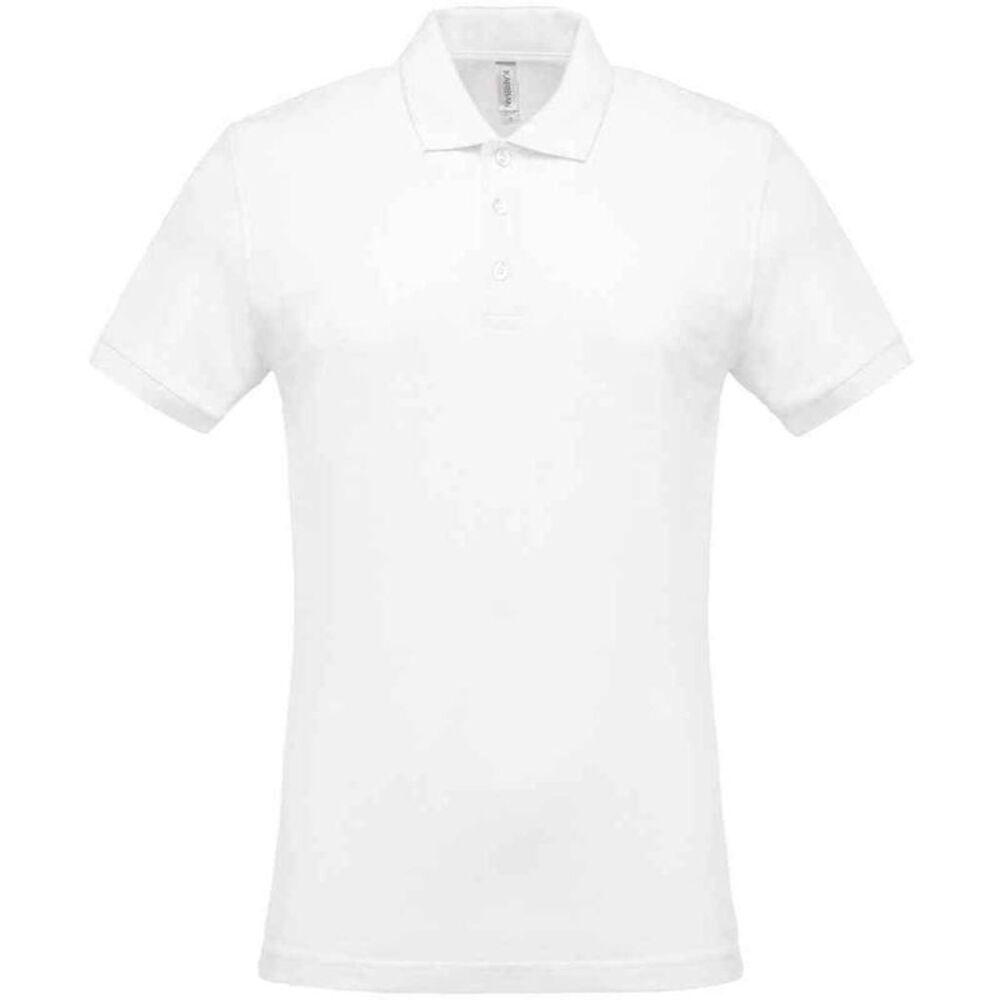 Kariban Mens Pique Polo Shirt / White